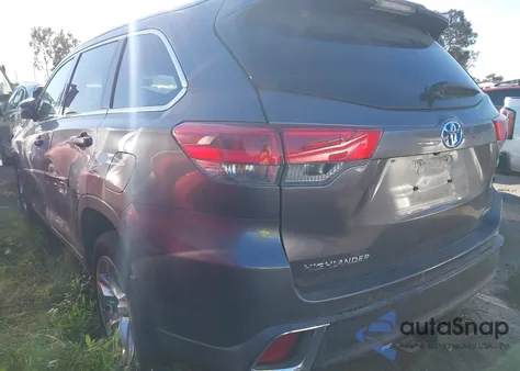 2018 Toyota Highlander Hybrid Limited from USA, damaged, VIN 5TDDGRFH6JS050334